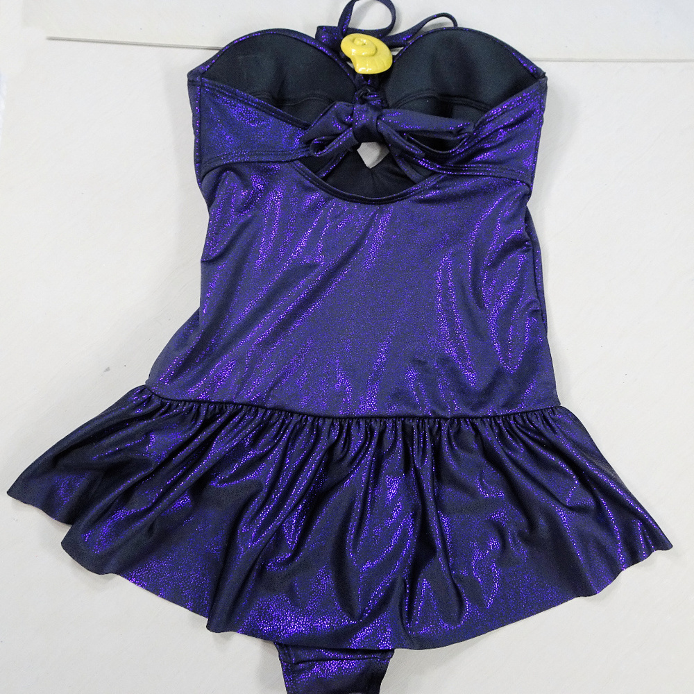 Disney Purple Sparkle One Piece Swimsuit Ursula - Picture 5 of 8